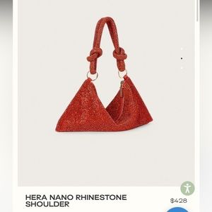NWT Cult Gaia Hera Nano Rhinestone Shoulder Bag